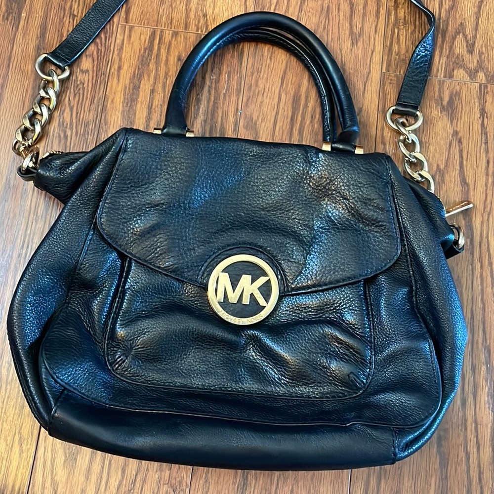 Michael Kors Black Leather Bag